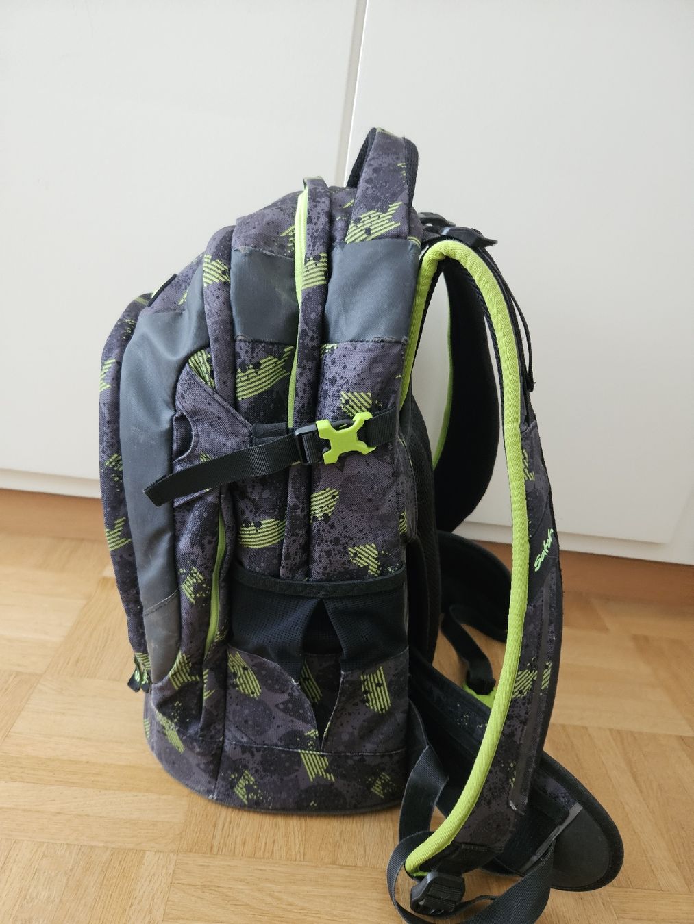 Satch Rucksäcke: Satch Schulrucksack Grün Schwarz – Gebraucht aus Bern von Valentin16 1
