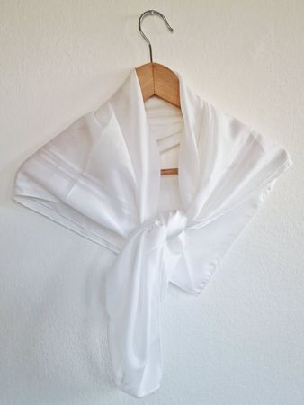 Damen Foulard ca. 87cm x 86cm Weiss