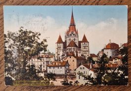 Lausanne, Gruss v. Hochzeitsreise n. Hombrechtikon 1928
