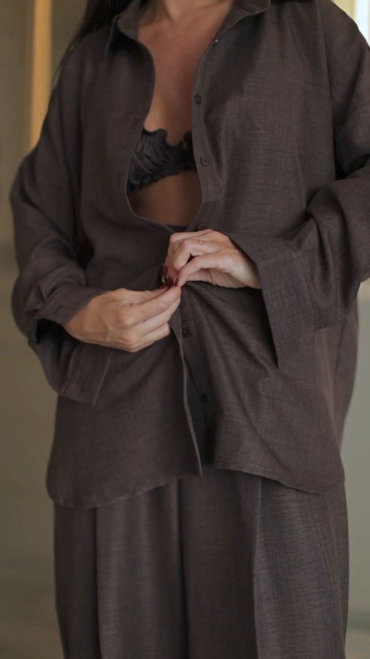 Anzüge & Kostüme: Chocolate Three-pieces Linen Summer Suit-Set Size: S – Neu und originalverpackt aus Zürich von Ms.Me-Fashion 2