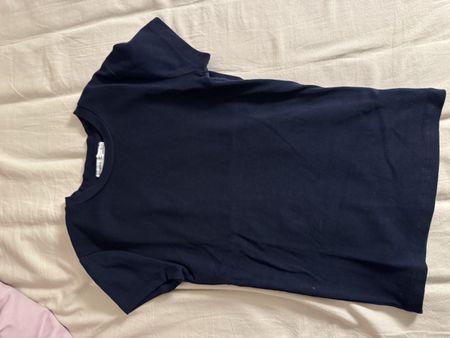 Bershka T-Shirt S Grau und Dunkelblau Frühlingskollektion 2