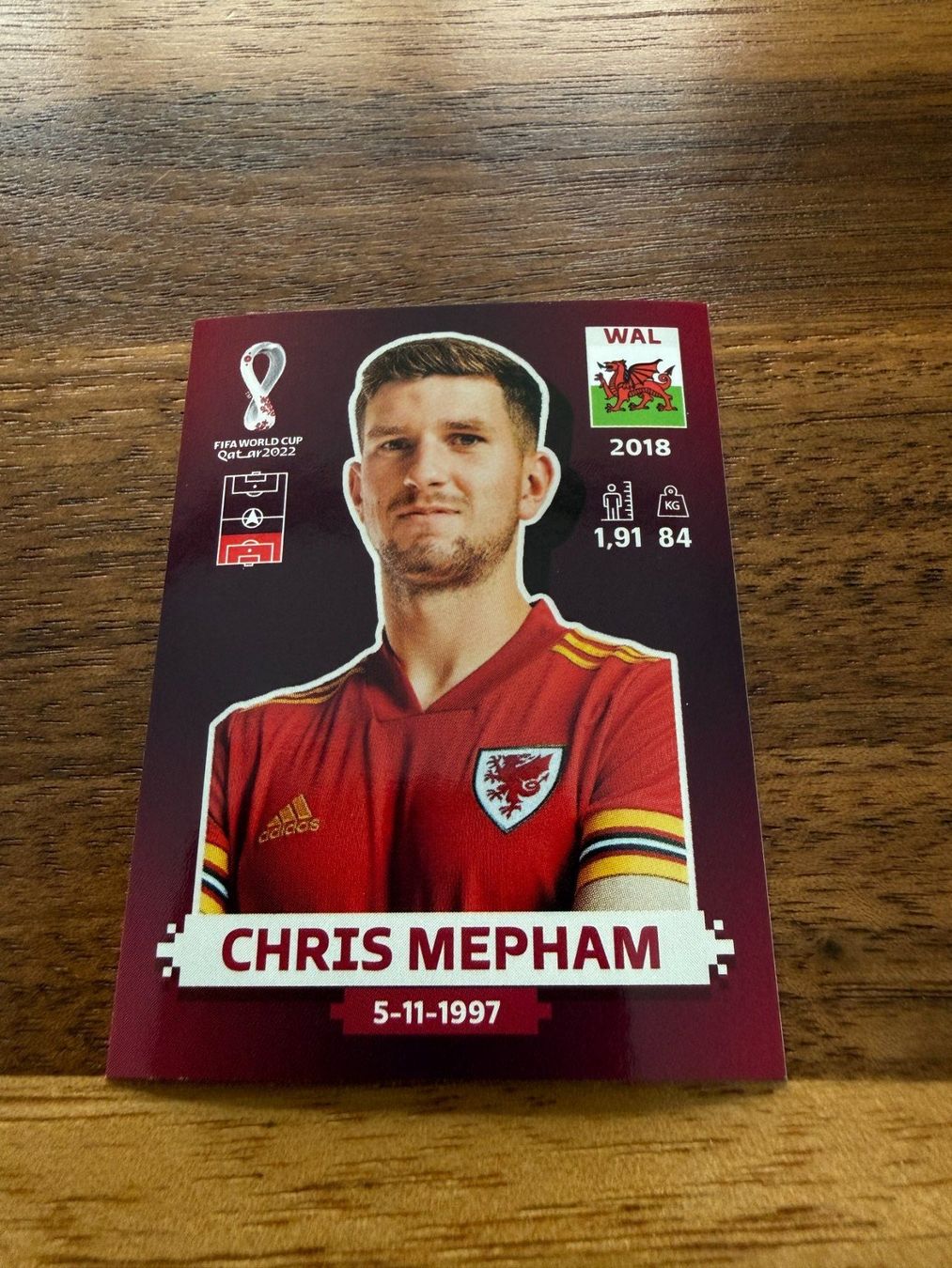 Panini Carte collezionabili: Panini WM Qatar 2022 - WAL8	Chris Mepham – Usato da Lyss venduto da Louuurs