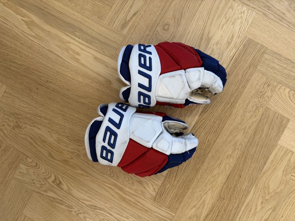 Bauer Guanti & manicotti: Eishockeyhandschuhe – Usato da Embrach venduto da Greuter19 1