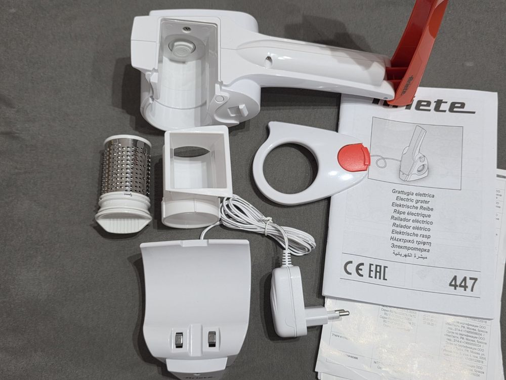 Ariete GRATÌ METAL râpe électrique Acier inoxydable, Blanc