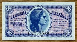 50 Centimos Spanien 1937!!! UNC!!!