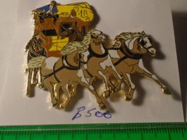 1 Grosser Postkutschen Pin Farbvariante bei Hemd Jacke(B500)