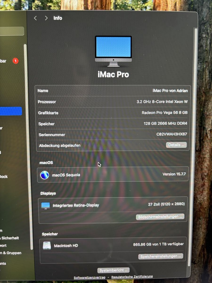 Apple PC: IMac Pro – Usato da Zürich venduto da nik_nj6b 3
