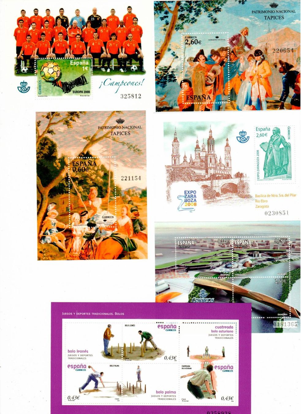 Alle Briefmarken: Spanien 2008 ** – Gebraucht aus Wolhusen von Curver9 1