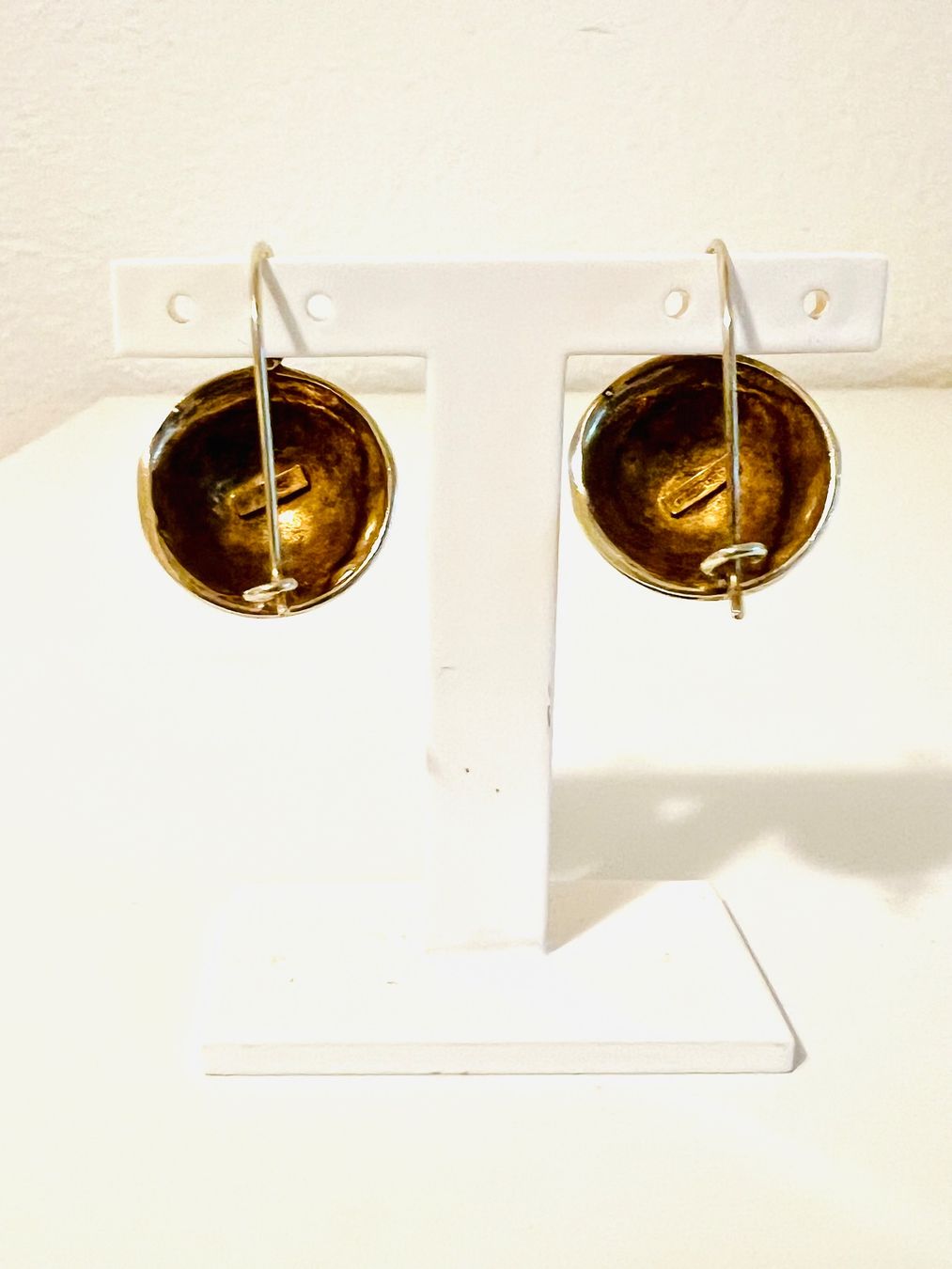 Orecchini pendenti & Orecchini a lobo: Etruscan Gold Plated Silver Earrings – Usato da Rüschlikon venduto da topswissvintage 2