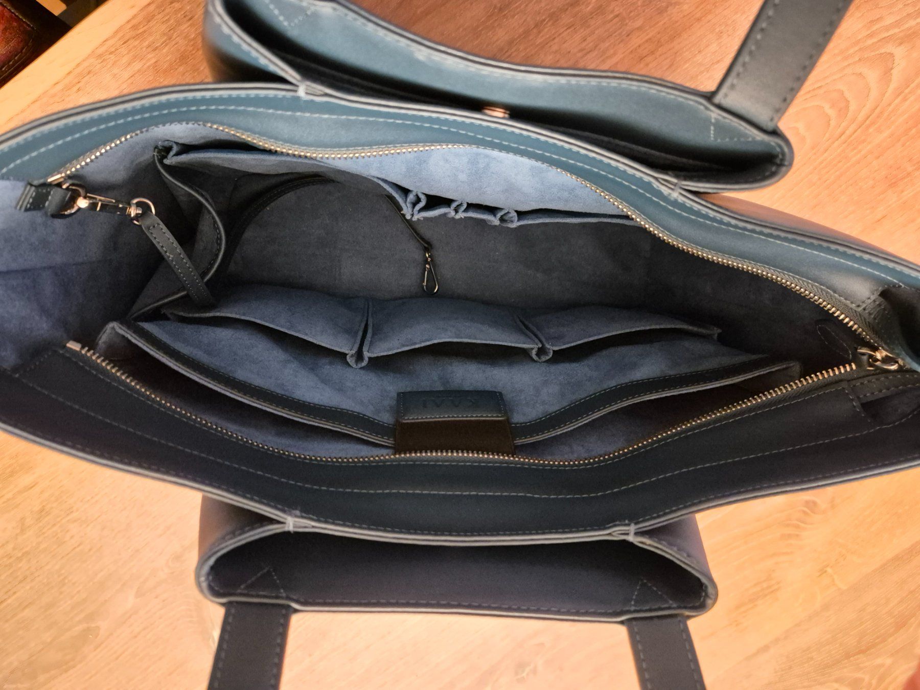 Borse da donna: Tote Work Bag KAAI Pyramid in teal blue – Usato da Herzogenbuchsee venduto da Ro9999 3