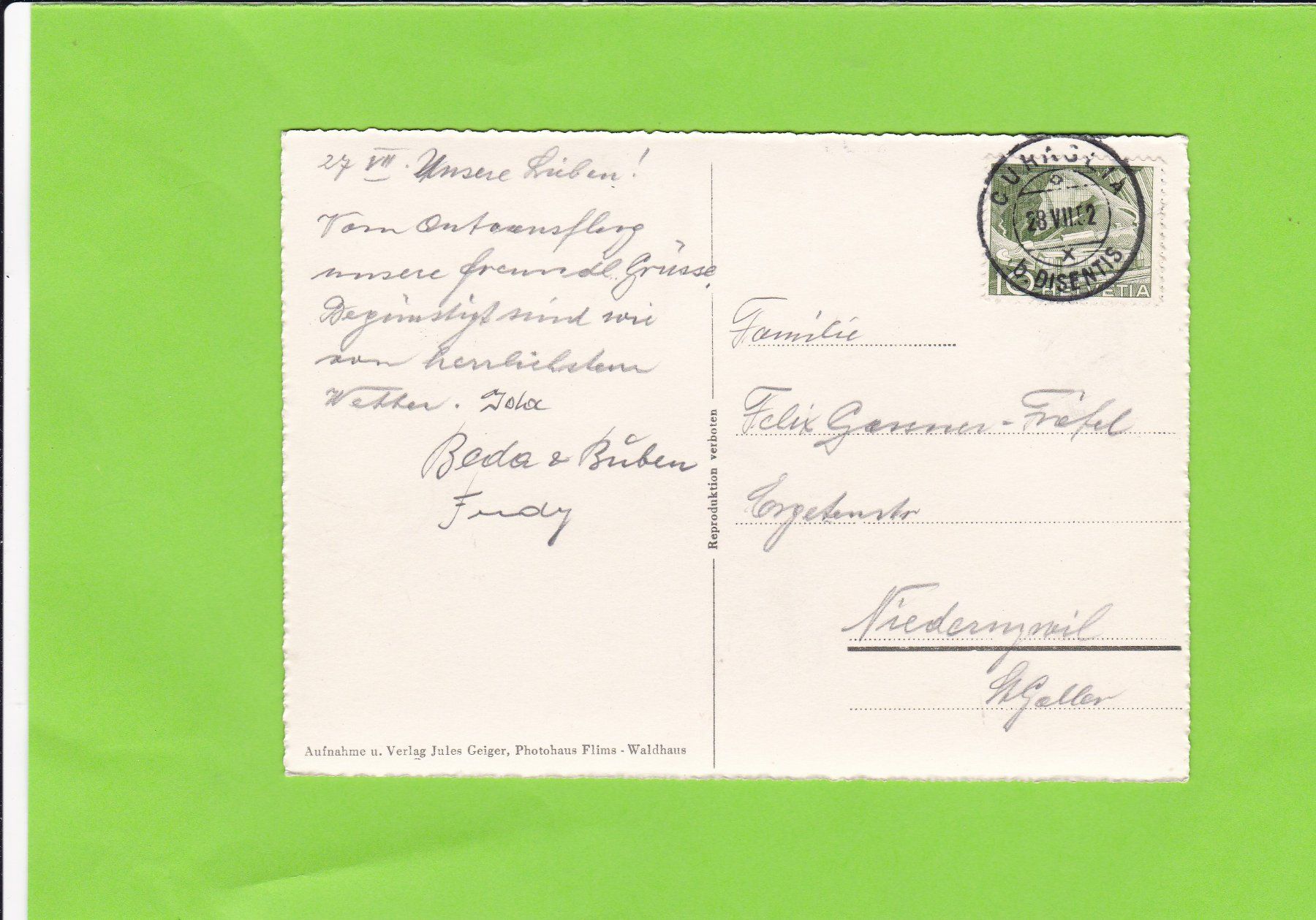Cartes postales: Das Medelsertal – D'occasion à St. Peterzell par neckertal 1