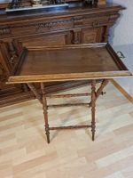 Klappbarer Serviertisch / Tabletttisch aus Holz 