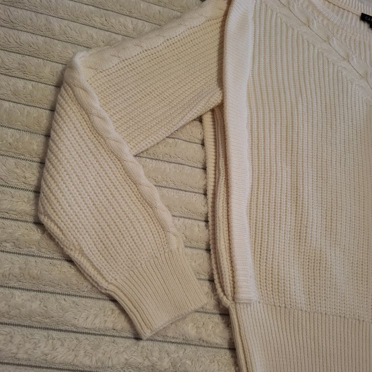 Superbe Pull Caroll Taille L– Blanc cassé / Écru – (Neu (gemäss ...