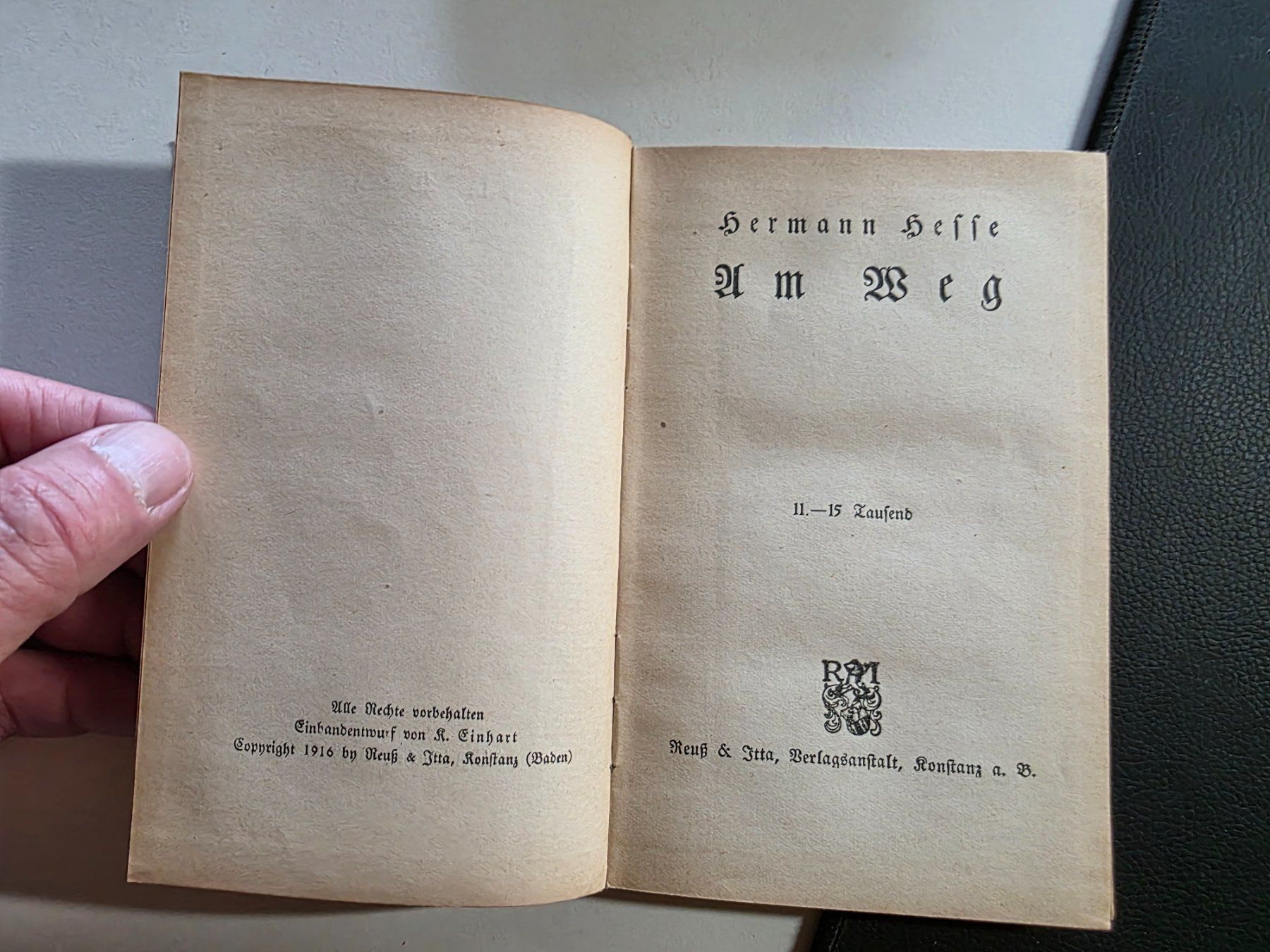 Libri: Hermann Hesse - Am Weg - 1916 – Usato da Walterswil BE venduto da Lonitti 1