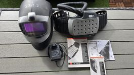 3M Speedglas Flexview Schweisshelm mit Adflo Gebläseeinheit.