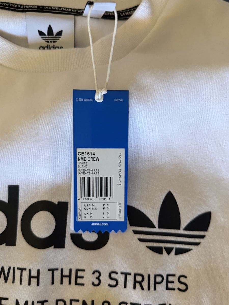 Adidas Maglioni & Felpe: Adidas Sweathsirt White – Nuovo e nell'imballaggio originale da Ascona venduto da GioeleS 1