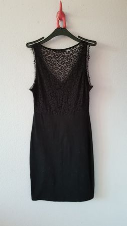 Robe noire dentelle Even&Odd, taille S