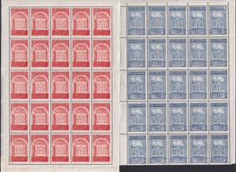 1924, Nr.167+168 2 komplette Bogen postfrisch **. K: 150.-