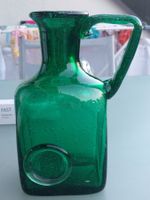 Vintage Bubble Glaskrug/ Vase ,massiv, 60er/70er Jahre