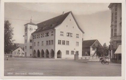 Cartoline postali: Amriswil (Thg.) Gemeindehaus. 1966 – Usato da Schlieren venduto da Rapaelli