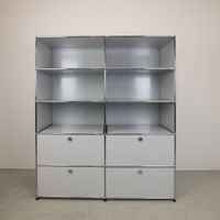 USM Haller Highboard Lichtgrau 2x5, 50cm tief