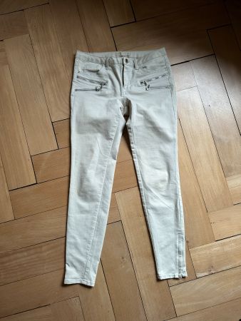 ZARA - Skinny Jeanshose beige 38