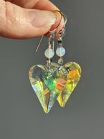 Unikat - wunderschöne Swarovski, Opal Ohrringe NEU