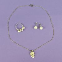 3x Schmuck Vintage - Inkl. Silber(925) mit Perlenclustern*