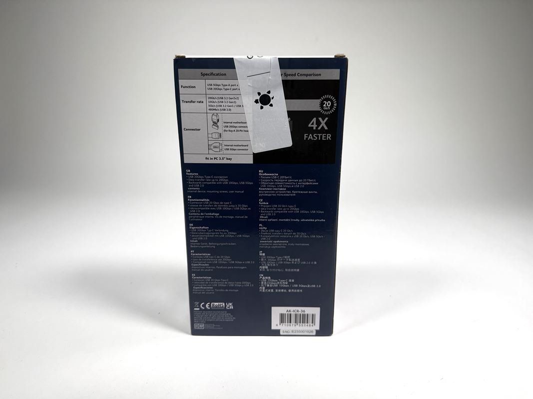 Unità & Adattatore: Akasa USB 20Gbps Type-C Panel – Neuwertig – Usato da Elgg venduto da Payaso7 5