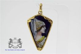 Antiker Anhänger aus Limoges 18K Gelbgold *S2046