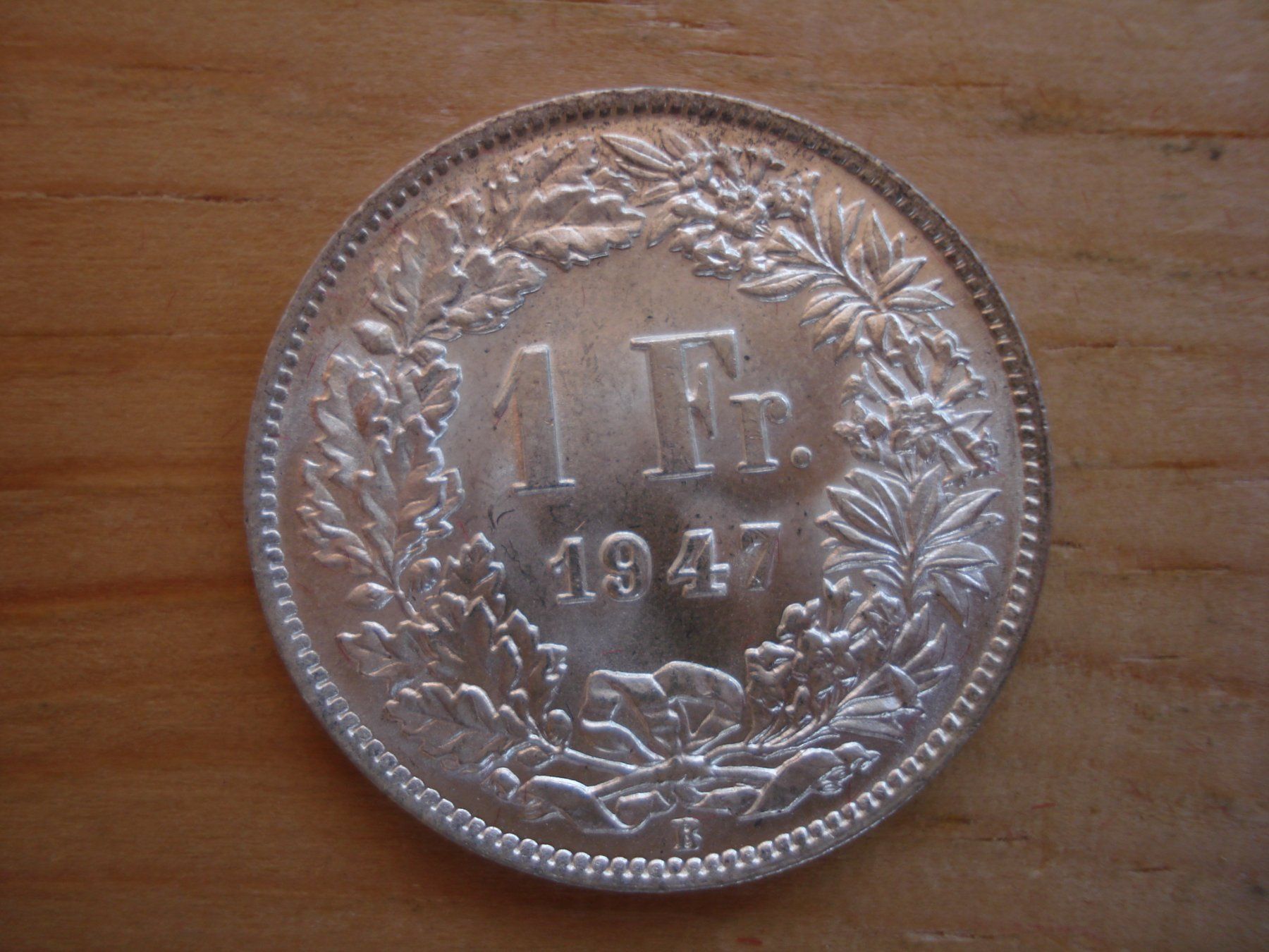 Toutes les monnaies: (C1) 1 Franken 1947 STGL – D'occasion à Erlach par Net-Coins