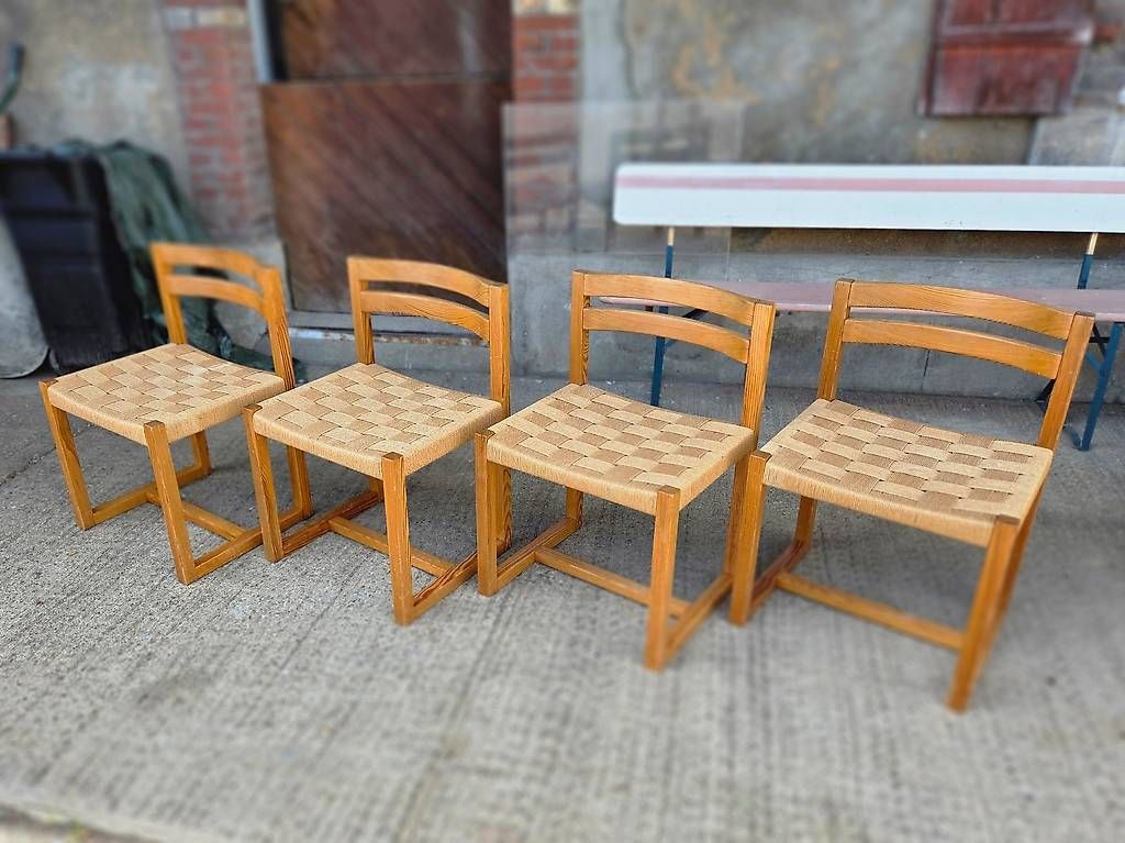Stühle: Ensemble de 4 chaises 'traîneaux' vintage – Gebraucht aus Denezy von jonnym_ch 2