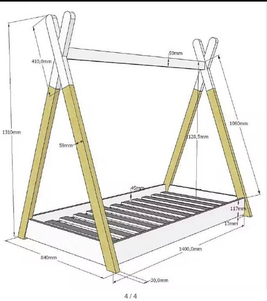 Pfister Letti: kids bed, lit enfant, tipi – Usato da Renens VD venduto da nemo_762 1