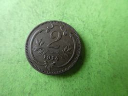 Oesterreich 1914, 2 Heller