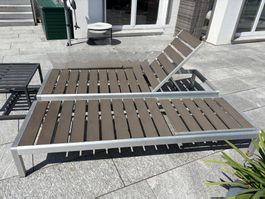Beliani Liegestühle Nardo (2) Metall Grau