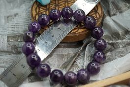 Amethyst  12mm Jumbo Kugel    Armband     ab 1.-  Auktion