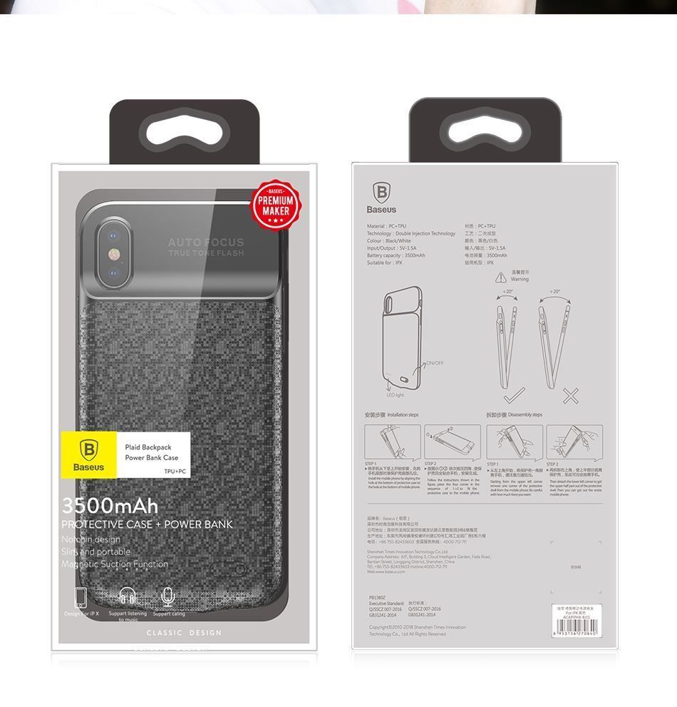 Ladegeräte: iPhone X/Xs-Chargeur coque batterie 3500 – Neu und originalverpackt aus Morges von DigiAC 8