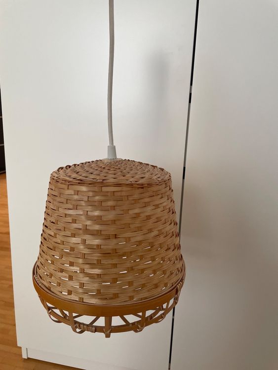 IKEA Boho Hängeleuchte Bast/ Rattan/ Bambus Kaufen auf Ricardo