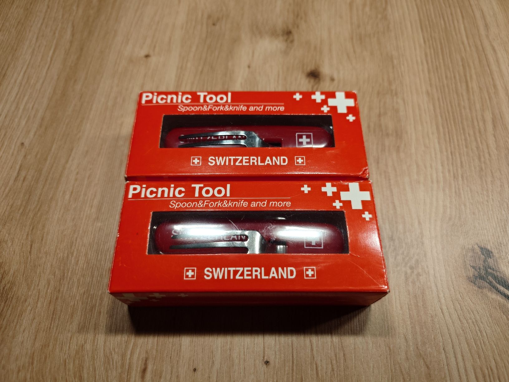 Coltelli tascabile: Schweizer Sackmesser Picknick mit Löffel und Gabel – Nuovo e nell'imballaggio originale da Bätterkinden venduto da Grooovy 1
