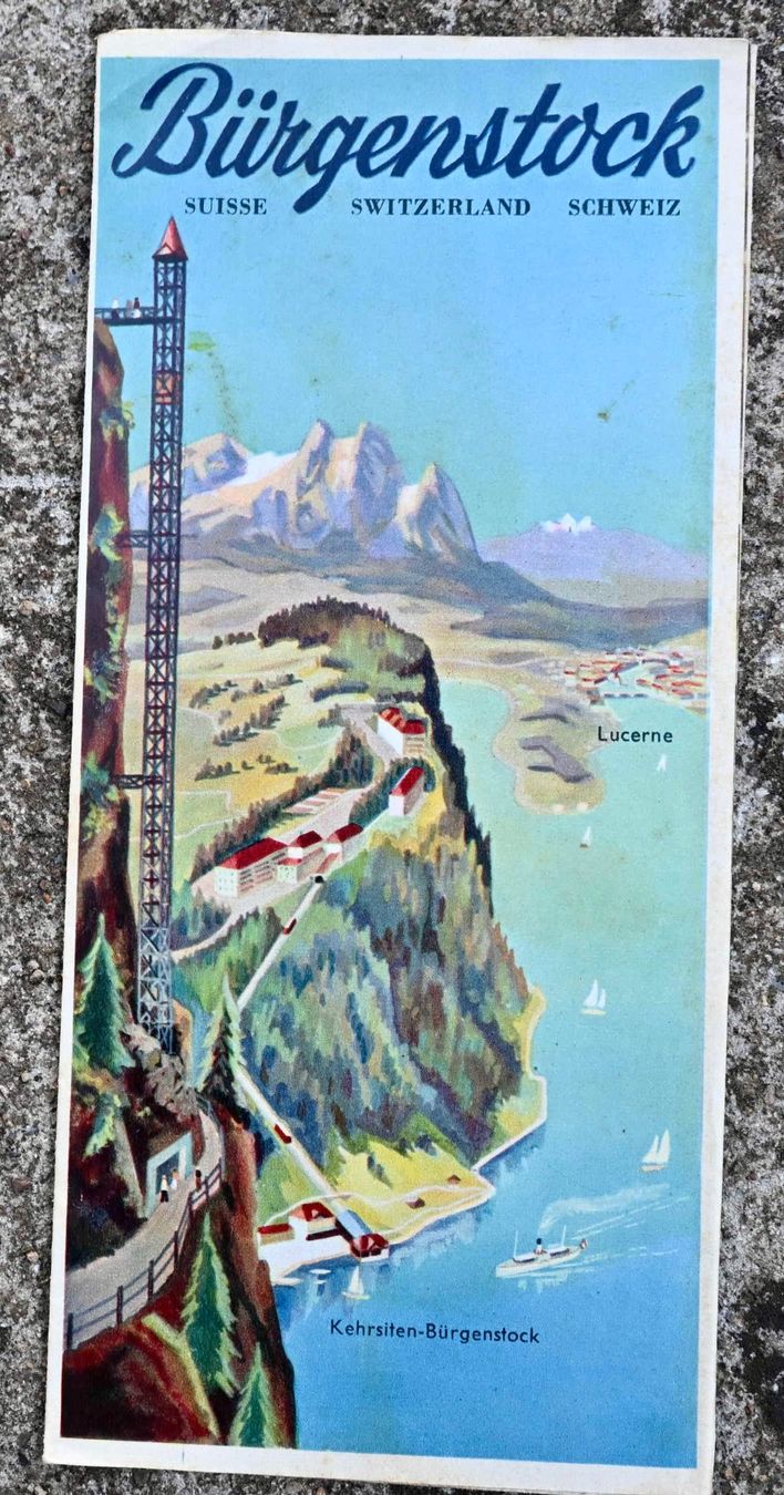 Documents: ca. 1950er Prospekt Bürgenstock  - Panorama – D'occasion à Pfaffhausen par mono_rec 1