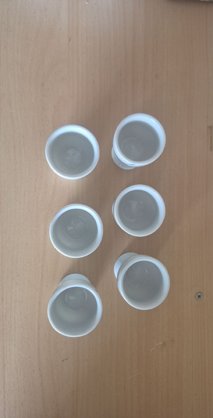 Sonstiges Geschirr: 6 Eierbecher Porzellan weiss  – Neu und originalverpackt aus oensingen von avalon013