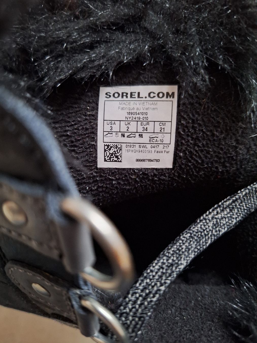 Scarpe per ragazze: Sorel Winterstiefel, Gr. 34, Schwarz – Usato da Pfäffikon ZH venduto da Shoppi5 4