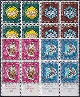 1948 (OLYMPIA) Nr.25-28 Viererblöcke ** postfrisch, K: 50.-+