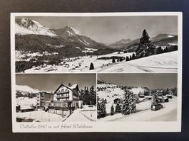 Ansichtskarte Valbella, Hotel Waldhaus, Winter  Feldpost