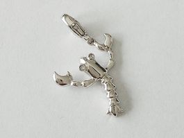 Charm "Hummer" Silber 925 (rhodiniert)- Neu