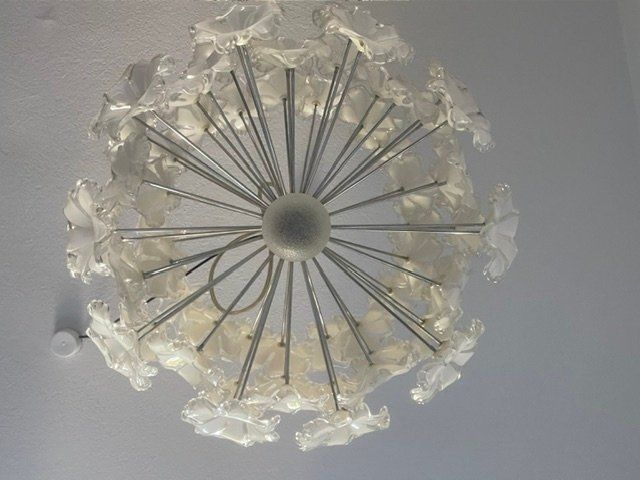 Interio Kronleuchter & Deckenlampen: Deckenlampe rund mit weissen Blumen – Gebraucht aus Bern von Melasse33 2