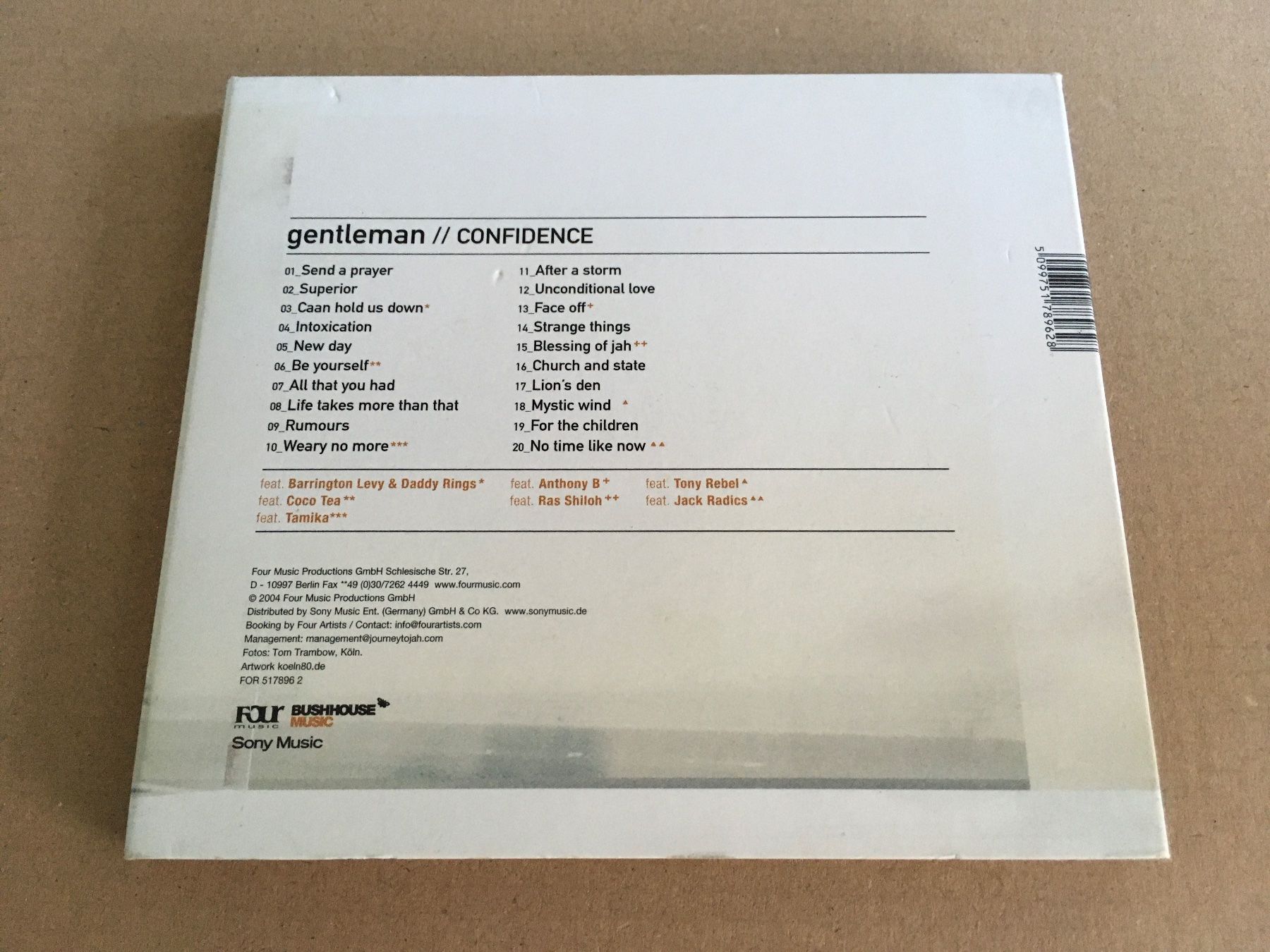 CDs: Gentleman - Confidence -CD- – Gebraucht aus St.Gallen von MedienJoe 1