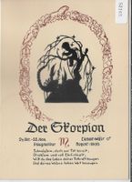 Horoskop - Der Skorpion - Scherenschnitt