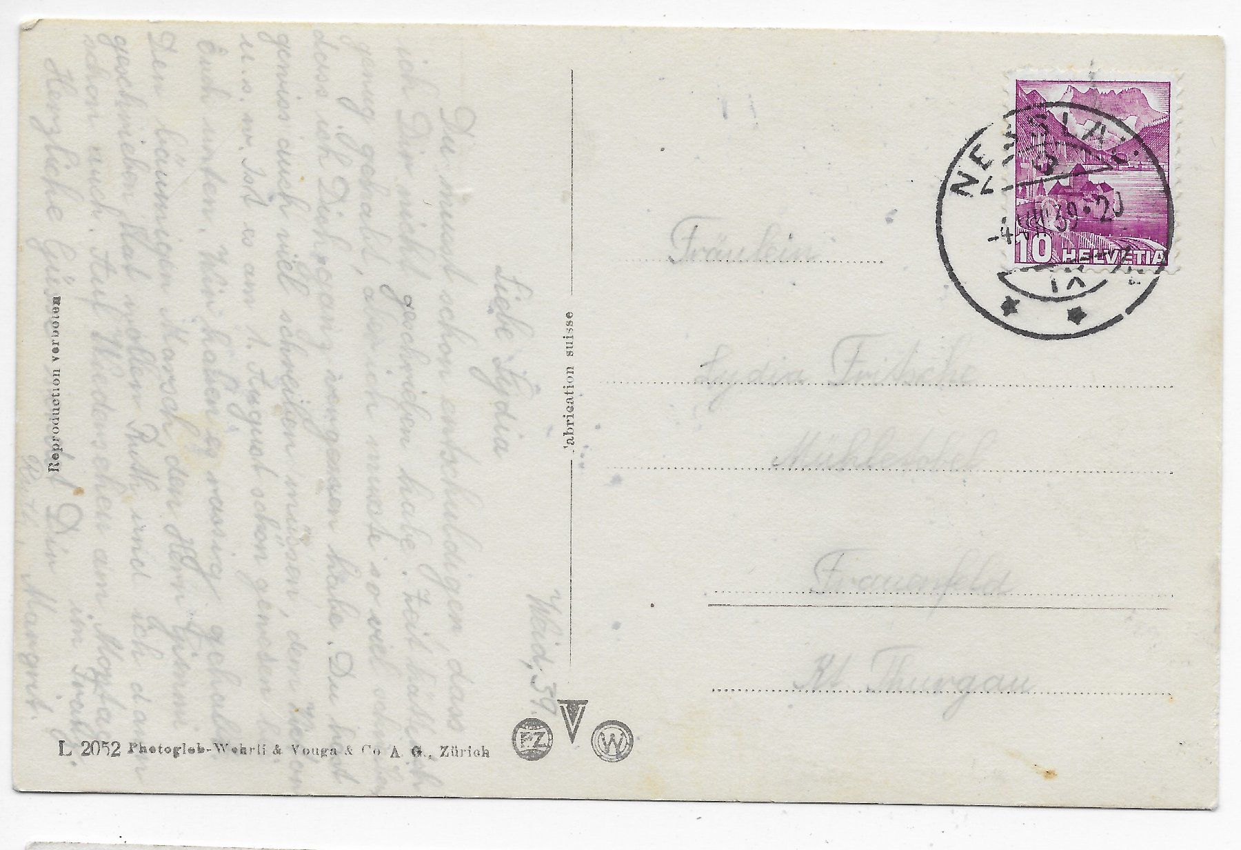 Cartoline postali: Nesslau mit Speermürli – Usato da Hefenhofen venduto da Richsalz 1