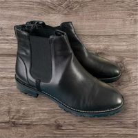 Schwarze Leder Chelsea Boots, Top Zustand, Grösse 40